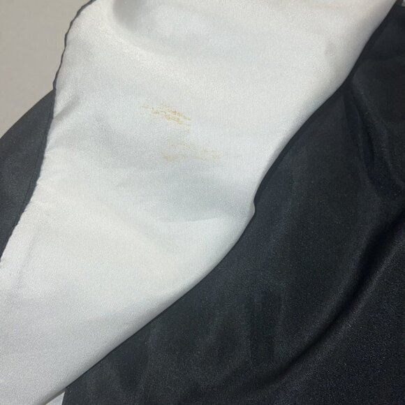 LORI Ann black and white tube dress with trail size Medium - Picture 7 of 9